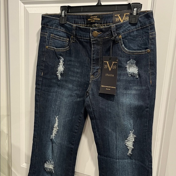 VERSACE 19•69 ABBIGIAMENTO SPORTIVO SRL Italia Sofia Bootleg Jeans 31 - Picture 13 of 16
